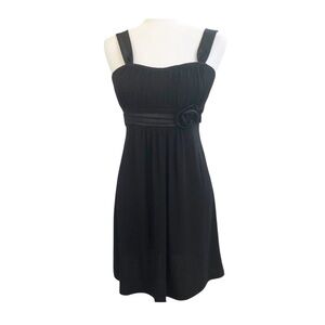 VTG Taboo Dress Size Medium Black Empire Waist Whimsigoth Party Y2K Rosette‎